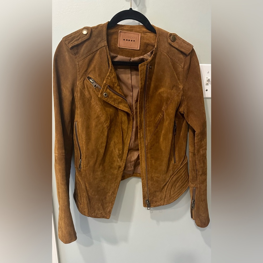 BlankNYC Suede Moto Jacket, size Small